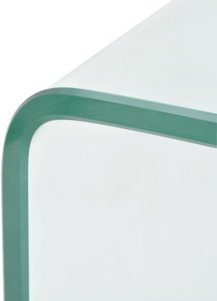 vidaXL Coffee Table Clear Tempered Glass Coffee Table Rectangular