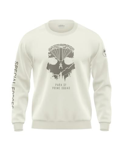 Image of WarriorWorld Men's 100% Cotton Printed Sweatshirt | Special Theme | Stylish Winter Pullover | Tactical Streetwear