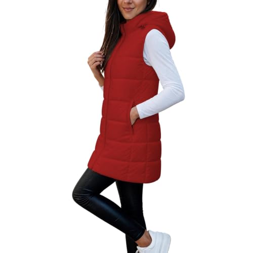 Vests for Women Soft Lightweight Zip up Sleeveless Quilted Vest - image 5