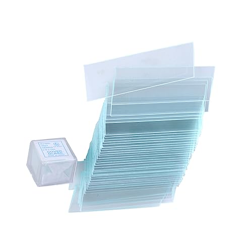 JECOMPRIS Microscope Slide Kit Microscope Slide and Cover Online Purchase White Slides Blank Microscope Slides Specimen Sample Slides Microscope Slides and Cover Slips Lab Microscope