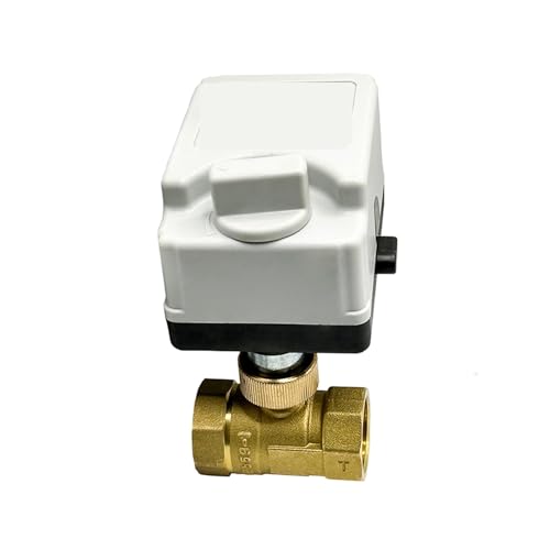 Válvula de bola motorizada de latón de 1-1/2" DC24V con control de 3 cables e interruptor manual 2