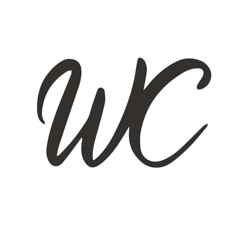 WC Schild Selbstklebend,WC Deko Lustige,WC Aufkleber Tür Dekoratives,Toilettenschilder Schriftzug Selbstklebendes,Toilette Schild WC Türschild für Schilder Außenbereich,Vintage Kloschild Türschilder