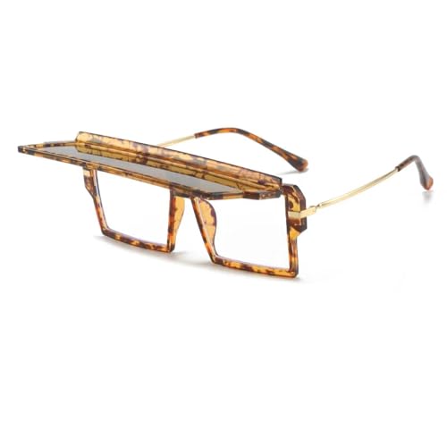 Lunettes de soleil tendance femme UV400 verres une pièce marron