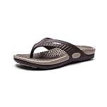 VENYAA Flip-flops Massager Slippers,Acupressure Foot Massager Reflexology Massage Slippers,Relief Plantar Fasciitis Heel Arch Arthritis Pain Sandals,Breathable Beach Shoes (Size:EU 42,Color:Khaki)