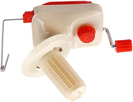 DASNTERED Hand Yarn Ball Winder, Knitting Wool Winder Holder, Portable Needlecraft Accessories with Metal Handle, Mini Hand Cranked Winding Machine(size:18 x 14 x 10 cm)