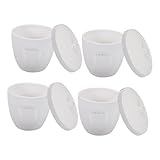 ULTECHNOVO 4 pièces Creuset Céramique avec Couvercle Résistant Corrosion pour Fusion MÃ...