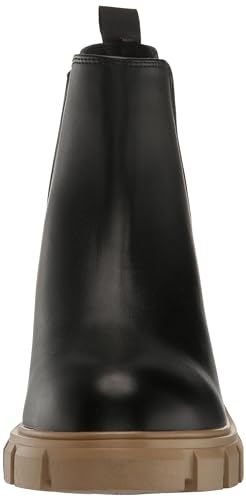 Steve Madden Women's Howler Ankle Boot, Black/Tan, 9