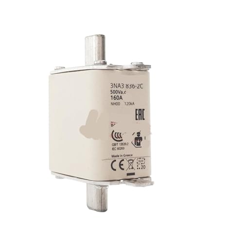 Fusible 3NA3836-2C évitez les pannes électriques avec la coupure 160A 500V