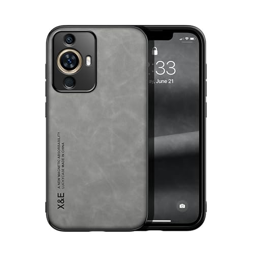 Lucyliy Compatible with Huawei nova 11 Pro Phone Case Skin-Friendly Feel, Built-in Magnetism, Anti-Drop Protection Light Grey