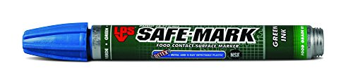LPS Safe-Mark Food Contact Surface Marker with Metal detectable DETEX, Green (case of 12)
