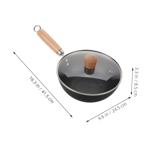 Wok de Hierro Fundido con Tapa Diseño Compacto miniatura 2