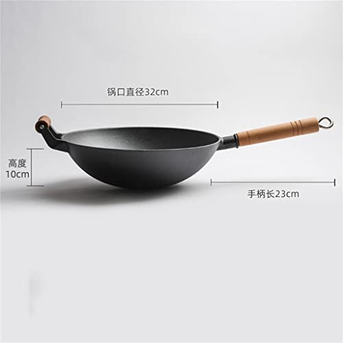 Wok de Hierro Fundido Tradicional Antiadherente miniatura 2
