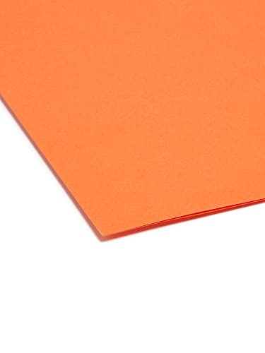 Smead File Folder, Reinforced 1/3-Cut Tab, Legal Size, Orange, 100 Per Box (17534) #TOP3