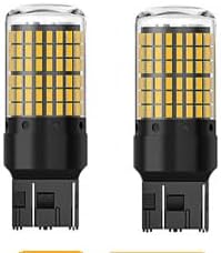 T20 Wedge Type 144 LED Indicator Lights 21W5 (Set of 2 bulbs) with Internal Load Resistor