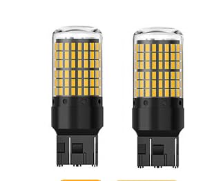 T20 Wedge Type 144 LED Indicator Lights 21W5 (Set of 2 bulbs) with Internal Load Resistor
