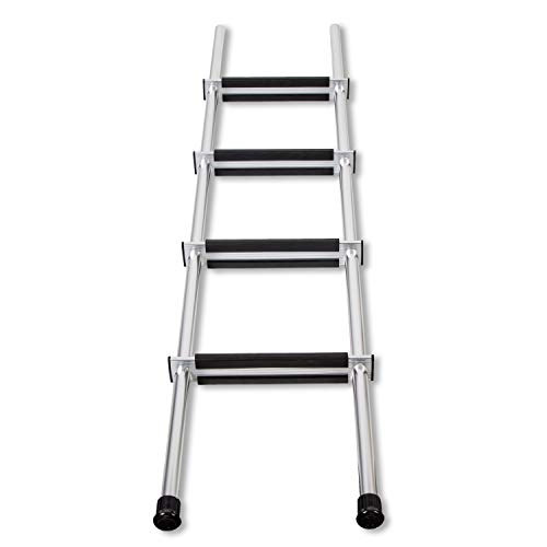 KUAFU 60'' Aluminum Bunk Ladder W/Hook and Rubber Foot Pads