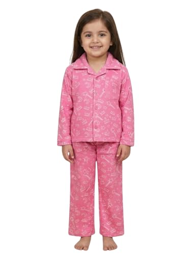Image of The Mom Store Kids Cotton Night Suit for Boys and Girls | Breathable Night Dress for Kids Boys and Girls | Printed Nightsuit Pajama Set | Comfortable All-Season Sleepwear for Daily Use
