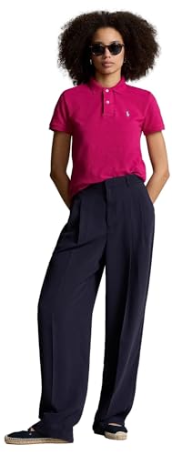 Image of Polo Ralph Lauren Women's Classic Fit Mesh Polo Shirt, PinkSky, X-Small