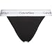 Produktbild Calvin Klein Damen Slip Bikini Form High Leg mit Stretch, Schwarz (Black), M