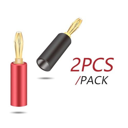Fiche banane haut-parleur sans soudure pour stopper les grésillements audio 8mm - 2