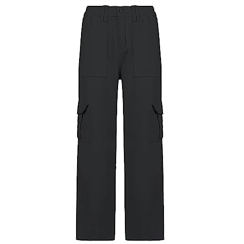 Women's Y2K High Waist Baggy Cargo Jeans Flap Pocket Relaxed Fit Straight Wide Leg Y2K Fashion Jeans4
