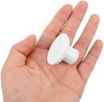 2pcs Refrigerator Drain Hole Stoppers, Reusable Plastic Plugs for Chest Freezer Drain Hole, Round Drip Proof Plugs Compatible for Haier Cooler Water Outlet, 1.42"X0.98"