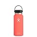 Hydro Flask Water Bottle - Stainless Steel & Vacuum Insulated - Wide Mouth 2.0 with Leak Proof Flex Cap - 32 oz, Hibiscus