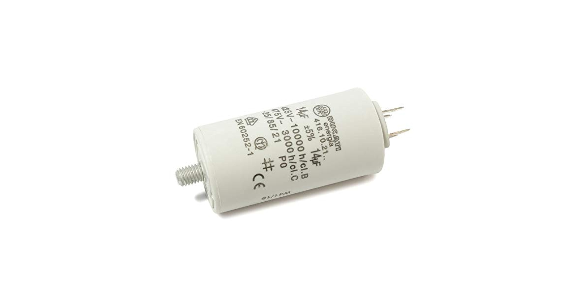 その他 LCH 602 Ducati Motor Capacitor 14uF ± 5%/475 V + GRD ¯36 x 70 mm