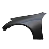 CarPartsDepot, Black Steel Primered Left Front Fender Assembly L/H Driver Side Replacement, 371-232347-01 IN1240108 63101AM830