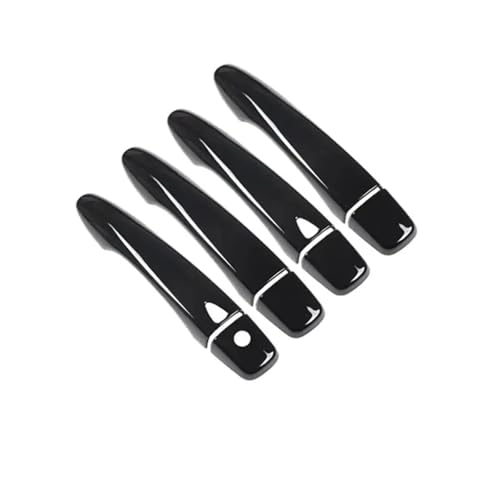 Moldura de manija de puerta para Nissan Rogue Sport 2017-2022, repuesto exterior negro carbono 2