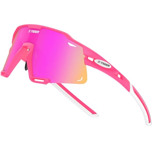 Image of X-TIGER Polarized Kids Sunglasses Youth Baseball Sunglasses UV400 Boys Girls Sports Sun Glasses for Softball Cycling Scooter