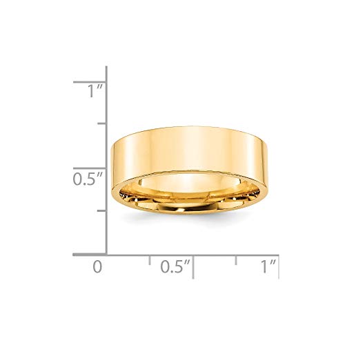 Wedding Band Ring Band 14K Yellow Gold Bridal Jewelry Unisex Comfort Flat3