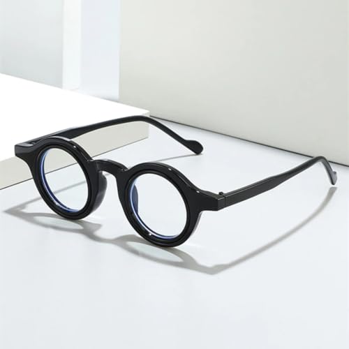 Gafas de moda redondas bicolor estilo retro punk hombre y mujer 4