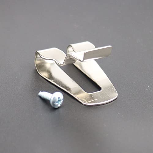 12 Pieces Replacement Belt Clip Hooks With Screws,Stainless Steel Impact Driver Belt Clip Drill Clip Hook Tool For Hammer Drill Tools Power Tool Parts #TOP4