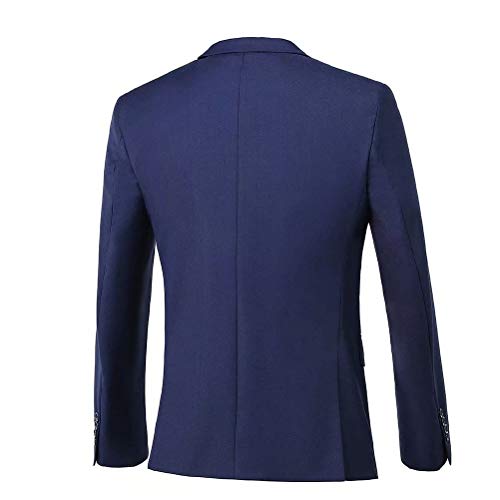 Yanlu Navy Blue Suits Blazer Vest Pant 3 Pieces Business Formal Interview Suit Men Slim Fit Notch Lapel-4842 #TOP5