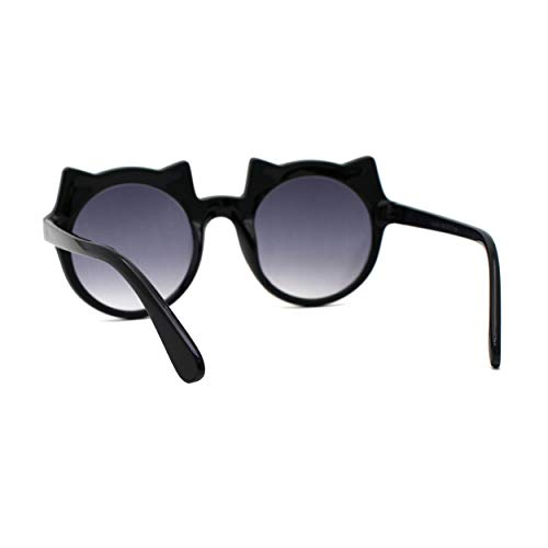 SA106 Girls Kids Size Kitty Cat Ear Round Plastic Circle Sunglasses4