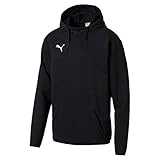 Corte normal Puma Liga Casuals Hoody Sudadera con Capucha, Hombre, Negro Black White, XL