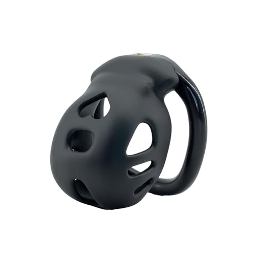 Luoyoupin愛の空洞通気性処女ロック男性用軽量下着拘束装置女装下着拘束jj隠し (ブラック, M)