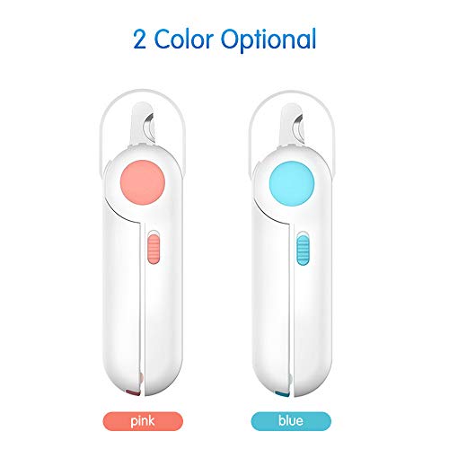 Anself Cortador de unhas de gato iluminado para animais de estimação Cortador de unhas de gato Tesou