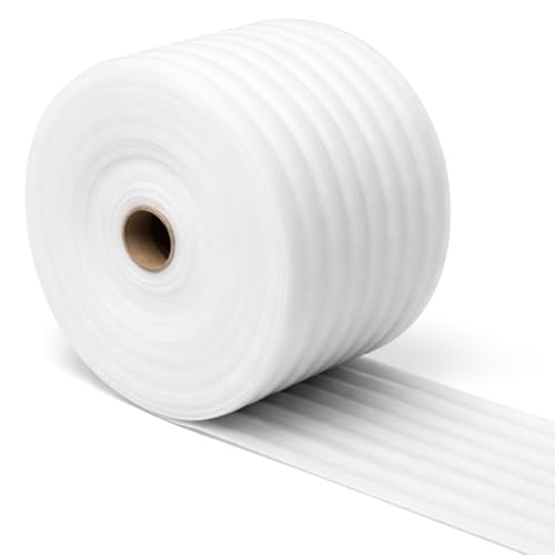 Image of Pangda 1 /4 inch Thick EPE Foam Roll 24 inch x 85' Packaging Foam Roll Protective Cushion Material for Fragile Items Moving, Storage, Packing and Shipping, Non-abrasive Moisture Repellent