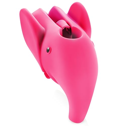 Image of Elephant Faucet Cover for Kids | Child-Friendly Silicone Bath Spout Protector with Easy Installation | Safe for Baby Bathtime | Cute Bathroom Safety Accessory | Gray Baby Bath Essentials | With MUMS