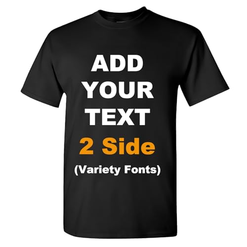 Custom T Shirts Add Your Text Customized Tee Shirts for...