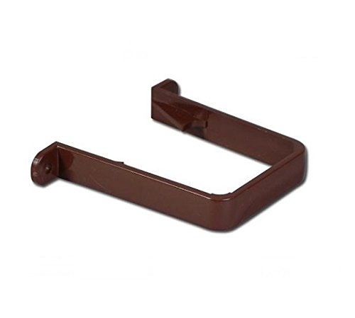 Marshall Tufflex Brown Square Guttering And Downpipe - Gutter And Pipe Fittings - Pipe Clip X 1