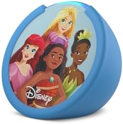 Amazon Echo Pop Kids (newest model), Enjoy age-appropriate audiobooks, interactive games and Alexa+ experiences to create and learn, Disney Princess design