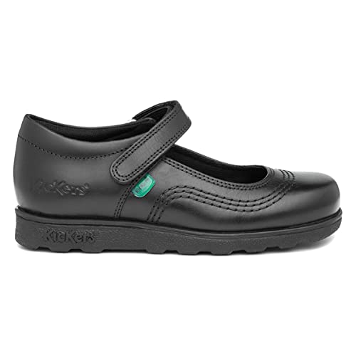 Kickers Girls Fragma Pop Leather School Shoes2