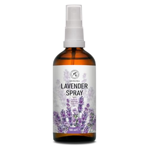 AROMATIKA ラベンダーアロマセラピースプレー100ml - 100％ピュアラベンダーエッセンシャルオイル-ヨガに最適-枕スプレー-ルームスプレの商品画像（Amazon）