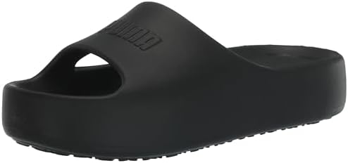 PUMA Women's SHIBUSA Slide Sandal, Puma Black-Puma Black, 6