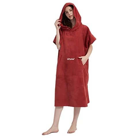 Hiturbo Hooded Changing Robe Towel Poncho Cover