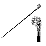 Emballage inclus, 1 canne de marche en argent 925 un véritable accessoire fashion luxe adapté à tout type de cérémonie, solennes ou informel, pour mariages, défilés, soirées de gala ou événements particuliers. Canne de marche luxury fashion.