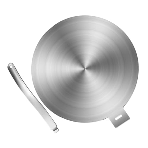 TOYZFRIENDY Plaque Adaptatrice Pour Induction En Acier Inoxydable 30 Cm Compatible Gaz Diffuseur De Chaleur Alimentaire Pour Préparation Rapide